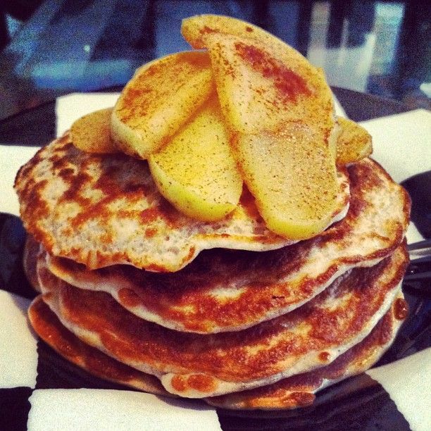Apple Cinnamon Protein Pancakes!