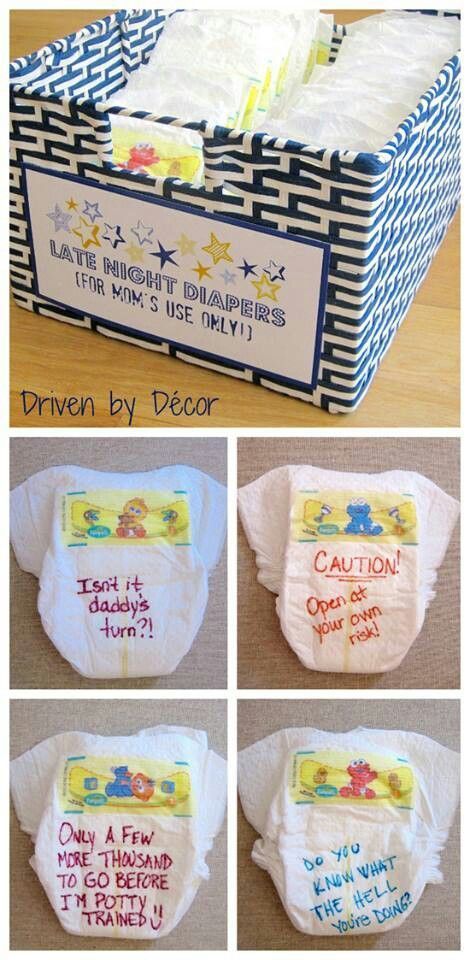 Baby shower idea! Only thing I will request when I have a baby shower.