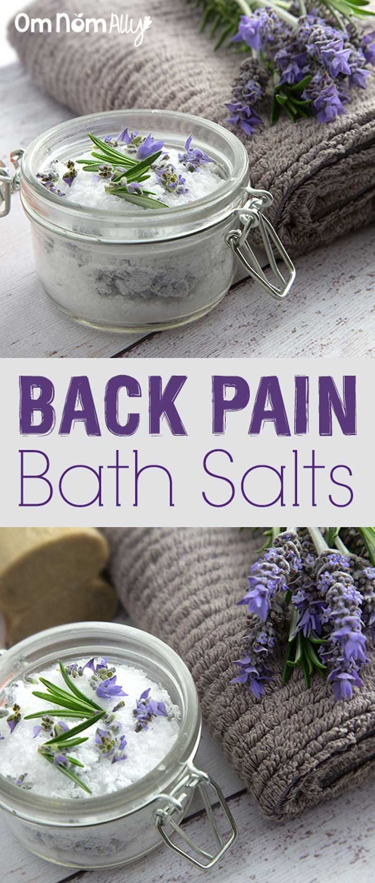 Back Pain Bath Salts @OmNomAlly | Relaxation and relief from back pain and muscle soreness guaranteed!