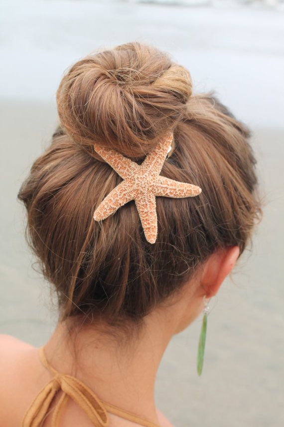 Baja Starfish Hair Barrette, starfish hairclip, beach wedding, mermaid accessory on Etsy, $10.00