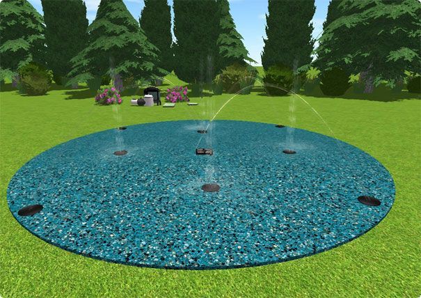 Build your own splash-pad in your backyard with this kit! 6-nozzle-splash-pad-kit