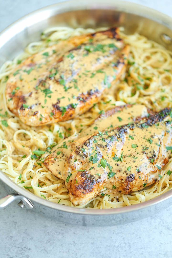 Chicken Lazone – Chicken breasts pan-fried in butter and a homemade seasoning mix with the most amazingly,