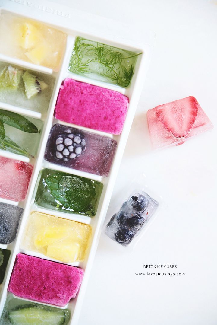 detox ice cubes | blueberry, sage, beet, cucumber, mint, pineapple, dill, blackberries, strawberry, kiwi,