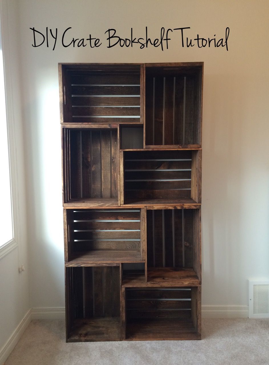 DIY Crate Bookshelf Tutorial — Tara Michelle Interiors