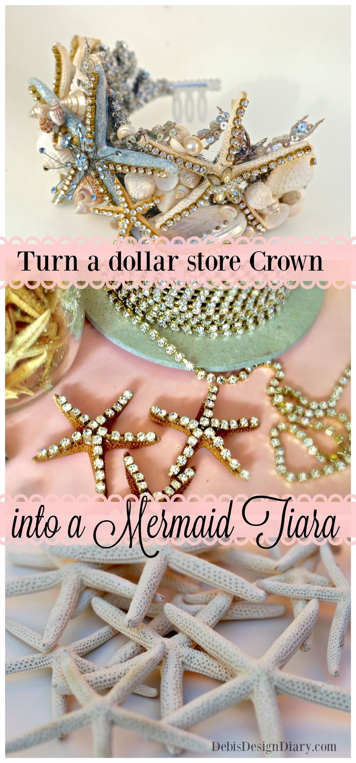 DIY Mermaid Tiara from the Dollar Store!