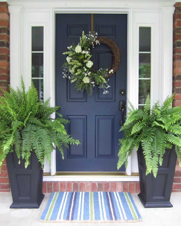 Front door ideas good color for my back porch area