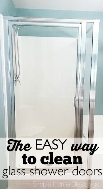 How to clean shower glass doors the EASY way