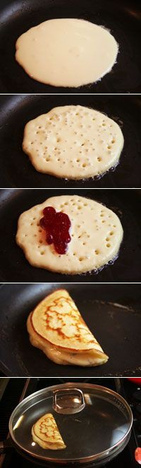 How to make stuffed pancakes. + various recipes. You may need to scroll down to see filling ideas.