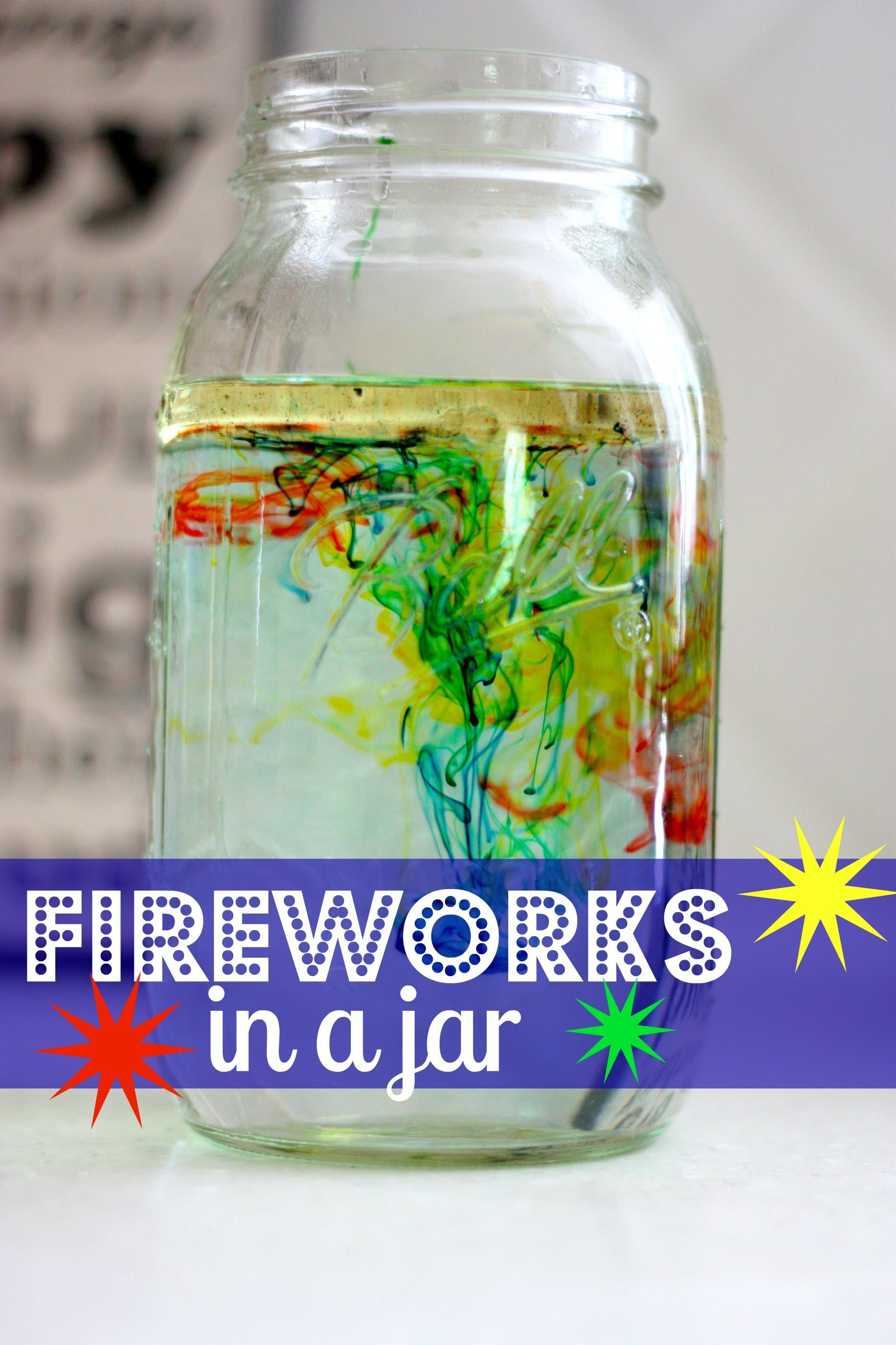 I need to be convinced, but if this works, it is so incredible!!  Fireworks in a Jar:  A fun science exper