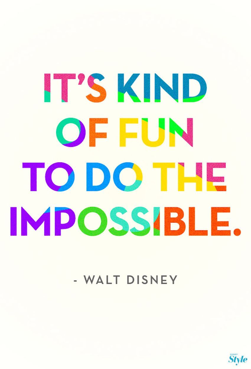 If theres anybody who knows something about doing the impossible, its Walt Disney.