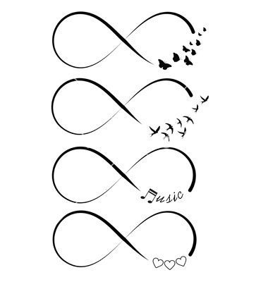 Infinity symbols vector by PiXXart on VectorStock®