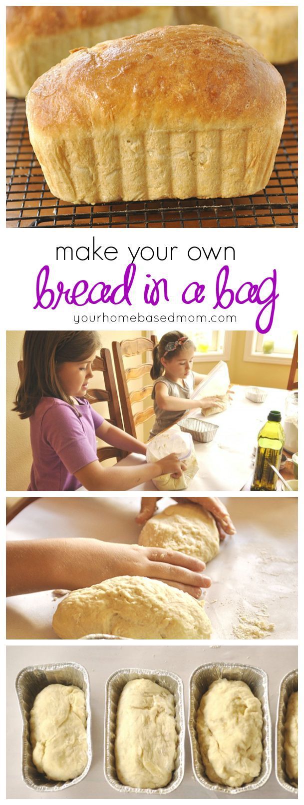 Kids will love making their own bread in a bag! Great activity to do before school starts.