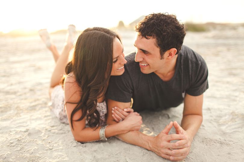 love this beach engagement photo by Ben Sasso