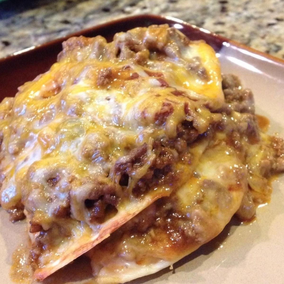 Mexican Taco Lasagna “I made this for dinner tonight. Not only was it tasty, but it uses ingredients I alw