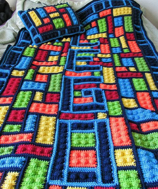 Ravelry: Lego Inspired Blanket pattern by Alexi Westover