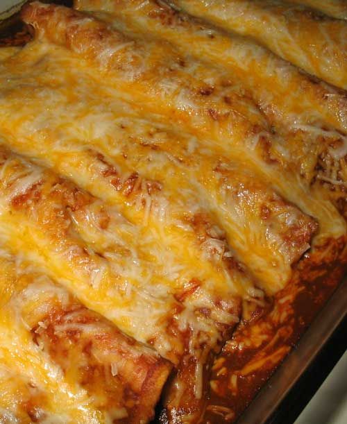 Recipe for Beef and Bean Enchiladas – They are snap to make and taste great. They were even good reheated