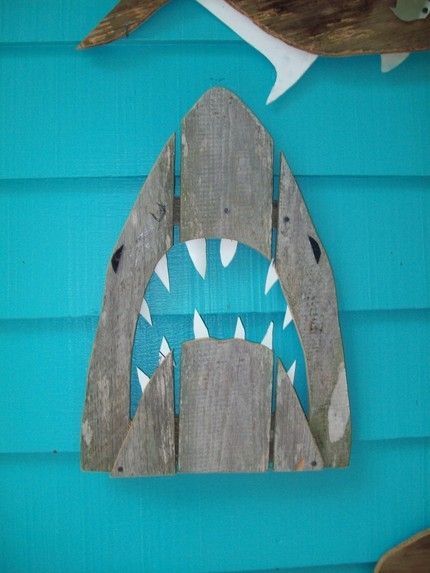 Shark… So cute for a kids room w/a beach or surf theme boys bathroom