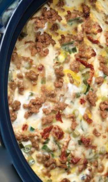 Slow Cooker Breakfast Casserole – This is a wonderful recipe that can cook all night while you sleep. Wake