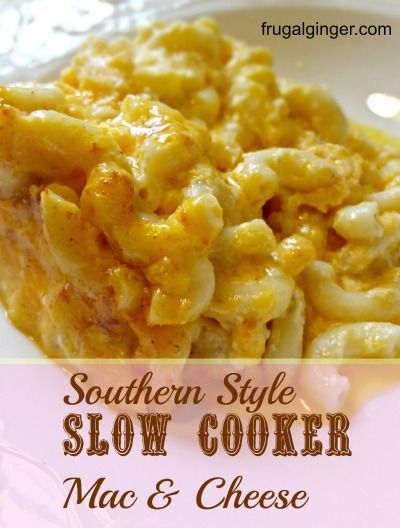 Southern Style Slow Cooker Mac & Cheese