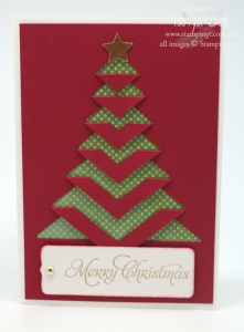 Stampin’ Up! Stamping T! – Lace Folded Christmas Card