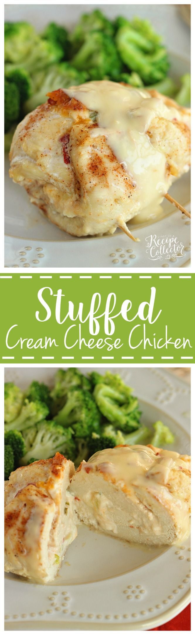 Stuffed Cream Cheese Chicken – Chicken breasts filled and rolled up with a delicious cream cheese spread a