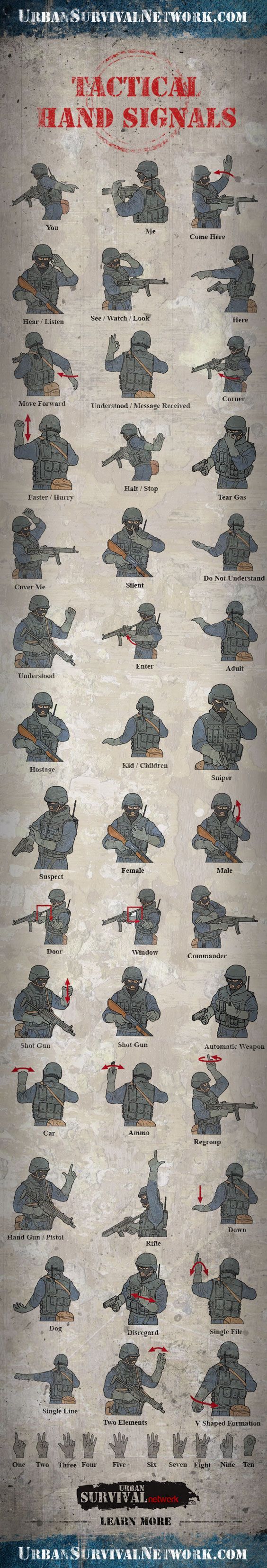 Tactical Hand Signals – preparation for the Zombie appocalypse