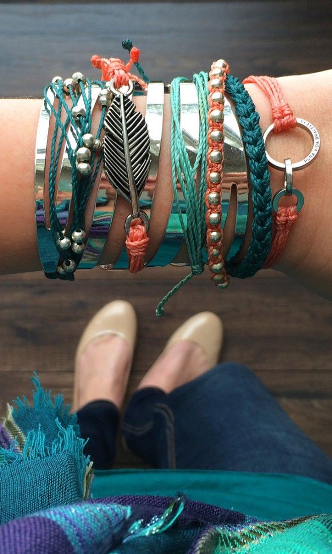 Teal & Coral Accessories – Boho Chic