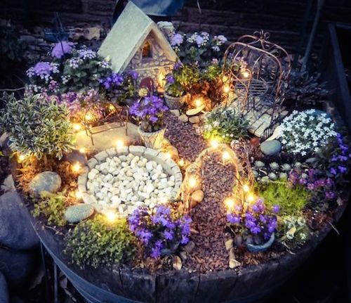 The 11 Best Fairy Garden Ideas – fairy garden with twinkle lights