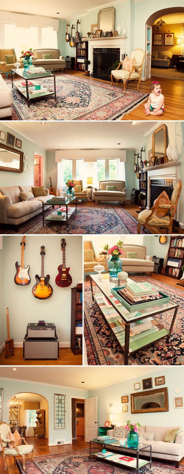 this home is guitar and baby friendly.  a child’s nursery that i actually would love as my own bedroom.