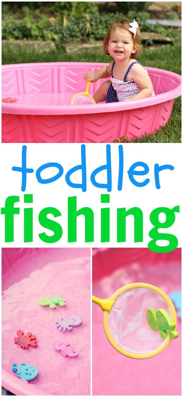 Toddler Fishing:  Simple and fun summer activity for toddlers!
