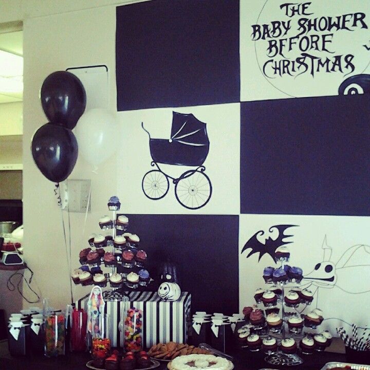 Totally not related but I want MY party to look like this!!! A Nightmare Before Christmas Baby Shower