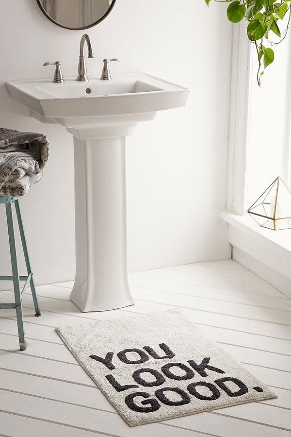 Trending On ShopStyle – Urban Outfitters Plum & Bow You Look Good Bath Mat. The perfect way to wake up in