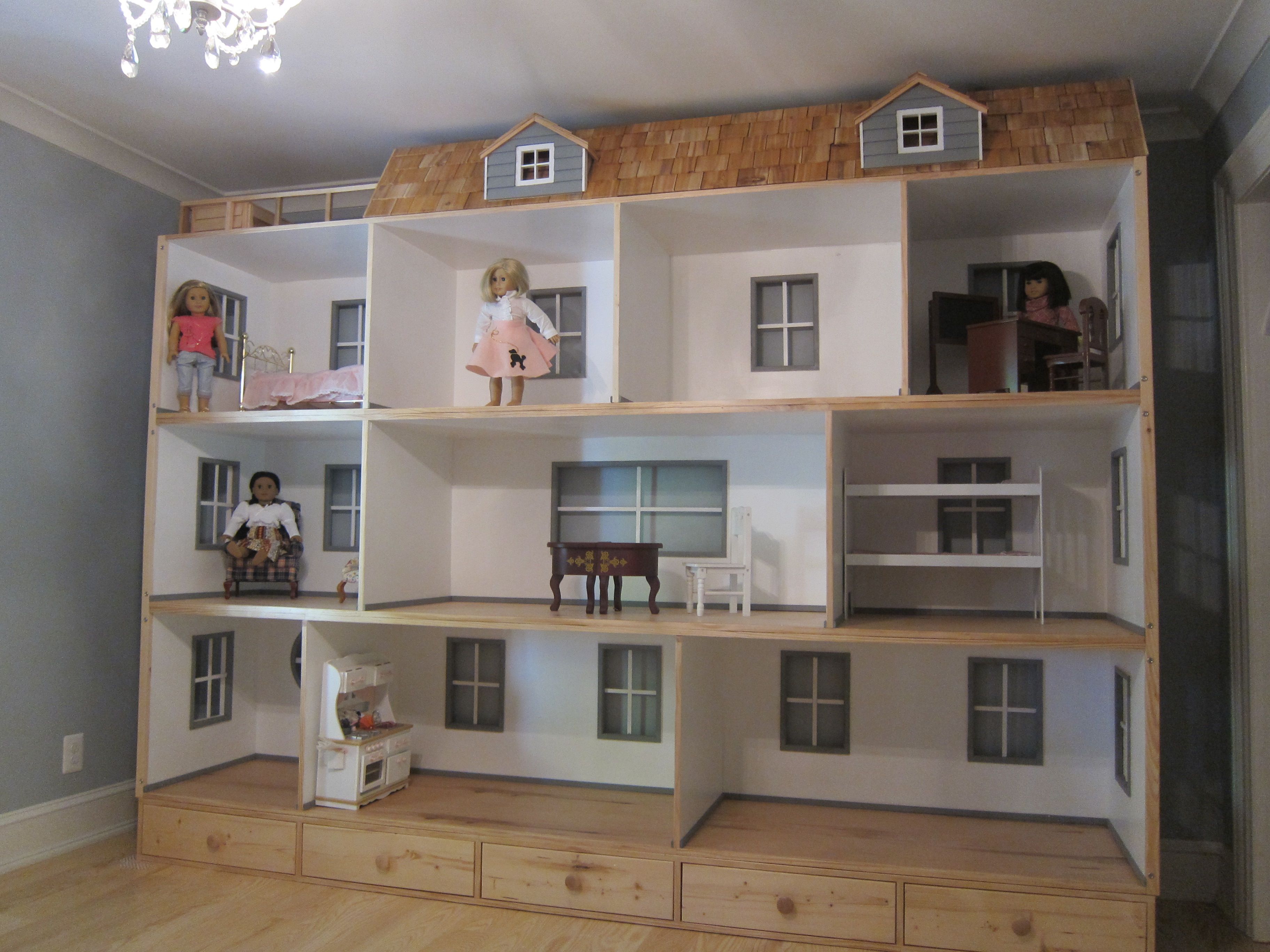 american girl, american girl doll house, doll, doll furniture, doll …