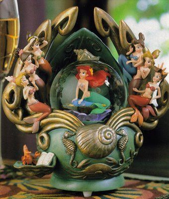 Ariel and her sisters.  Little Mermaid 15th Anniversary Snowglobe