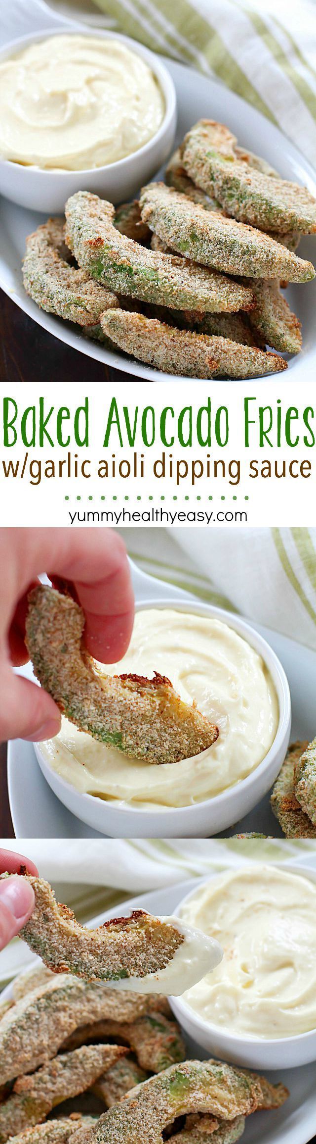 Baked Avocado Fries – these are incredible! Dip them in a homemade garlic aioli and you’ll be in heaven. A
