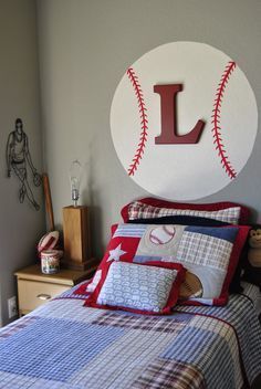 baseball decorations for boys rooms | Baseball Sports Vinyl Wall Decal – Boys Room Decor – Children Decor