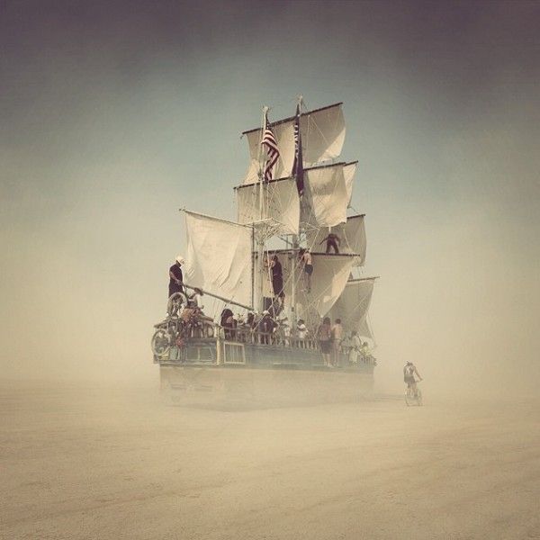 Burning Man Festival – desert ship