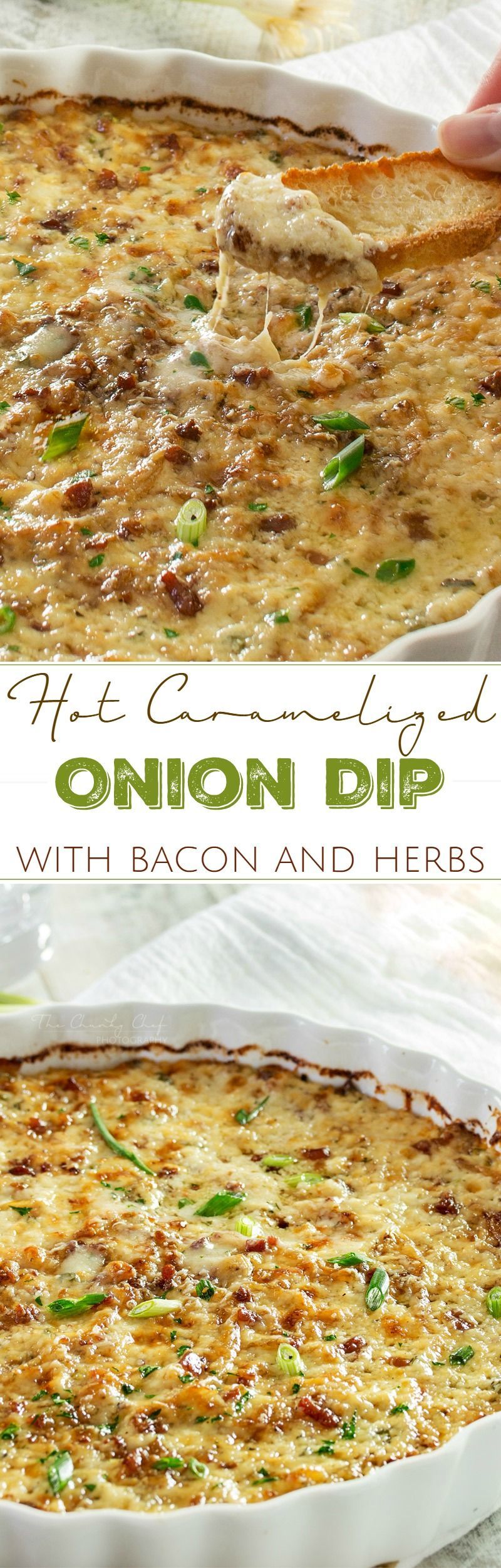 Caramelized Onion Dip | The ultimate party dip! This onion dip is made with gruyere, white cheddar, he