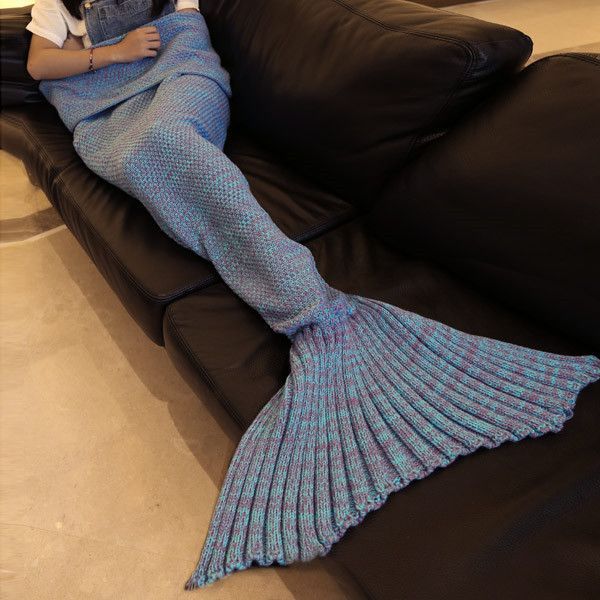 Chic Knitted Fishtail Blanket For Women. Come on football season!!