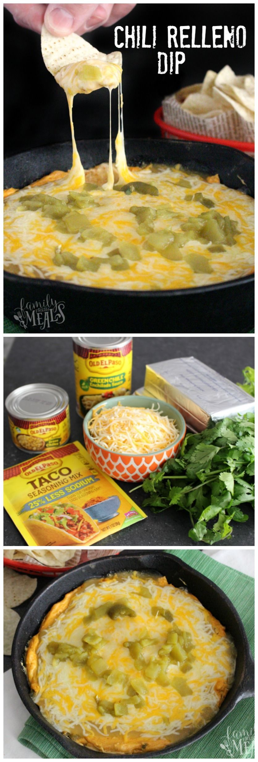 Chili Relleno Dip Recipe – Easy dip recipe to please a crowd! Love this one for Cinco de Mayo!