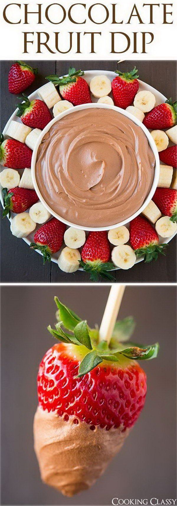 Chocolate Fruit Dip. Use electric hand mixer to whip cream, powder sugar, cocoa powder and cream cheese fo