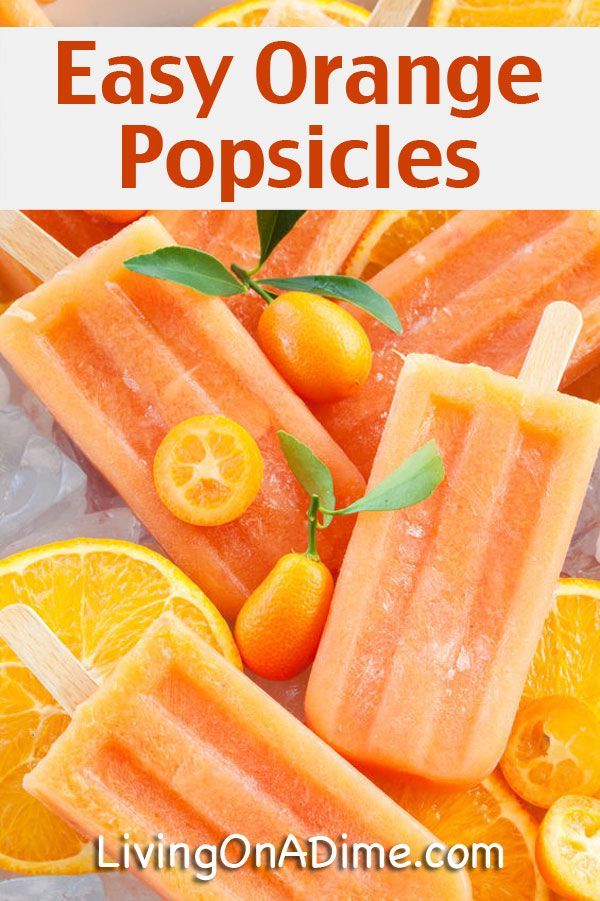 Easy Homemade Orange Popsicles Recipe – 14 EASY Recipes You Kids Will LOVE!