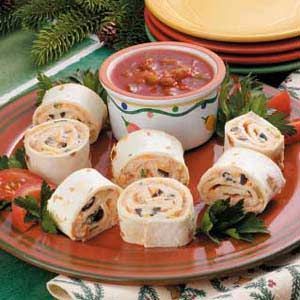 Fiesta Pinwheels. This is one of those recipes where I would use fat free or low fat versions of the cream