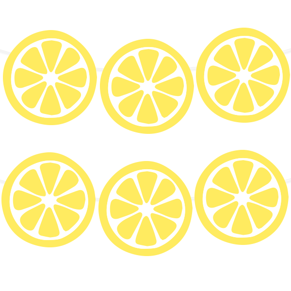 Free Printable Lemon Garland | printablepartydec… #freeprintable