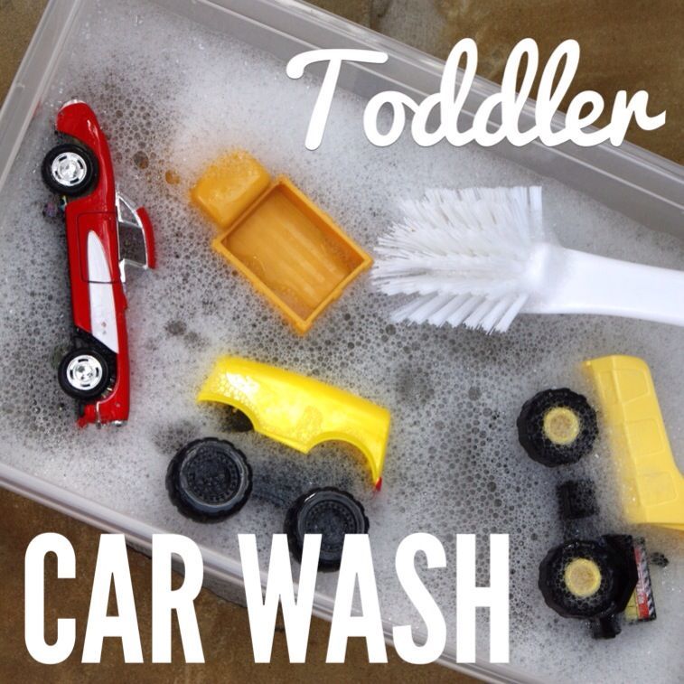 Have your very own toddler car was. We do this in preschool and the kids love it! They also  like to wash