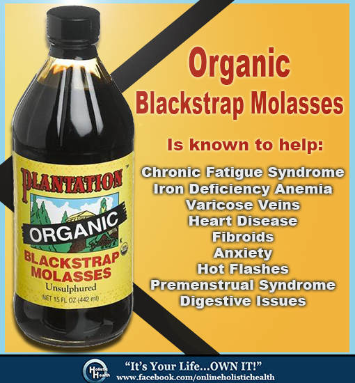 Health Benefits of Organic Unsulphured Blackstrap Molasses!  Blackstrap Molasses contains small amount
