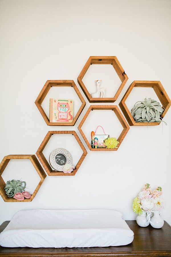 Hexagon shelving