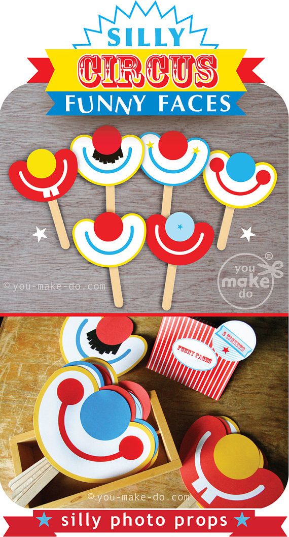 INSTANT DOWNLOAD photo booth props photo props circus by youmakedo, $4.99