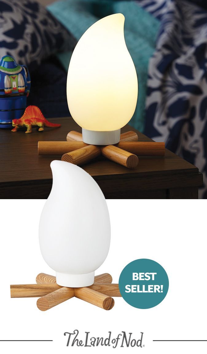 It might not be great for roasting marshmallows, but this Campsite Nightlight is much more convenient than