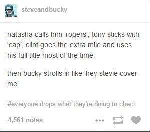 It really is sad though that most people, except for Sam and now Bucky, never refer to Steve by his na